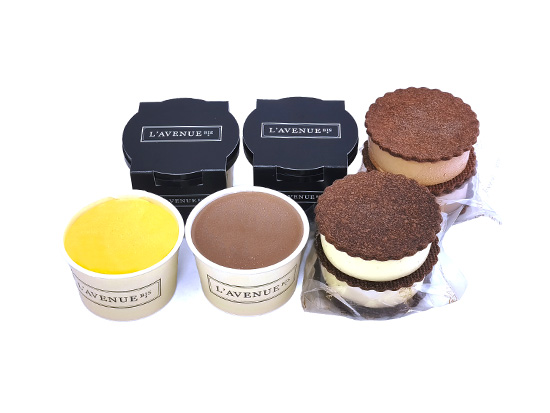 SABLES GLACES 4P + GLACE ET SORBET 4P ���֥쥰��å� 4�� + ���饹 �� ����� 4������